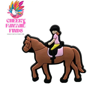 1pcs PVC Shoe Charms Cowboy for Girls Pink Shoe Accessories for Sneakers Sandal Cute Charms for Classic Clog Favor Gifts - Cheeky Fantail Finds