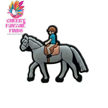 1pcs PVC Shoe Charms Cowboy for Girls Pink Shoe Accessories for Sneakers Sandal Cute Charms for Classic Clog Favor Gifts - Cheeky Fantail Finds
