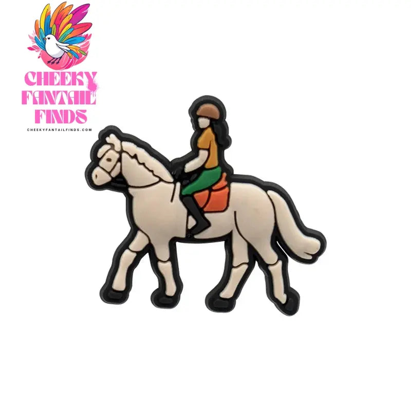 1pcs PVC Shoe Charms Cowboy for Girls Pink Shoe Accessories for Sneakers Sandal Cute Charms for Classic Clog Favor Gifts - Cheeky Fantail Finds