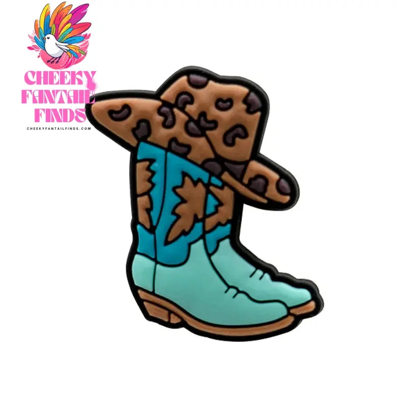 1pcs PVC Shoe Charms Cowboy for Girls Pink Shoe Accessories for Sneakers Sandal Cute Charms for Classic Clog Favor Gifts - Cheeky Fantail Finds