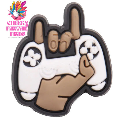 1pcs PVC Shoe Charms Game Console Popcorn Movie Speaker Gun Wifi Ferris Wheel Earth Hole Slipper Decoration Bands Bracelets Cheeky Fantail Finds