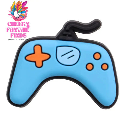 1pcs PVC Shoe Charms Game Console Popcorn Movie Speaker Gun Wifi Ferris Wheel Earth Hole Slipper Decoration Bands Bracelets Cheeky Fantail Finds