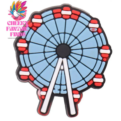 1pcs PVC Shoe Charms Game Console Popcorn Movie Speaker Gun Wifi Ferris Wheel Earth Hole Slipper Decoration Bands Bracelets Cheeky Fantail Finds
