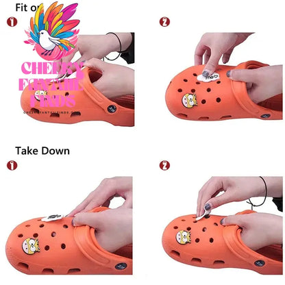 1pcs Pokemon Series PVC Shoes Charms for Shoes Pin Accessories Shoe Buckle Wholesale DIY Sneakers Decoration Kids Men Party Gift Cheeky Fantail Finds