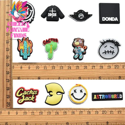 1pcs Shoe Charms Singer PVC Cactus Smiling Designer Garden Shoe Accessories Decoration for Clog Sandal Wristbands Kids Gift Cheeky Fantail Finds