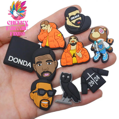 1pcs Shoe Charms Singer PVC Cactus Smiling Designer Garden Shoe Accessories Decoration for Clog Sandal Wristbands Kids Gift Cheeky Fantail Finds