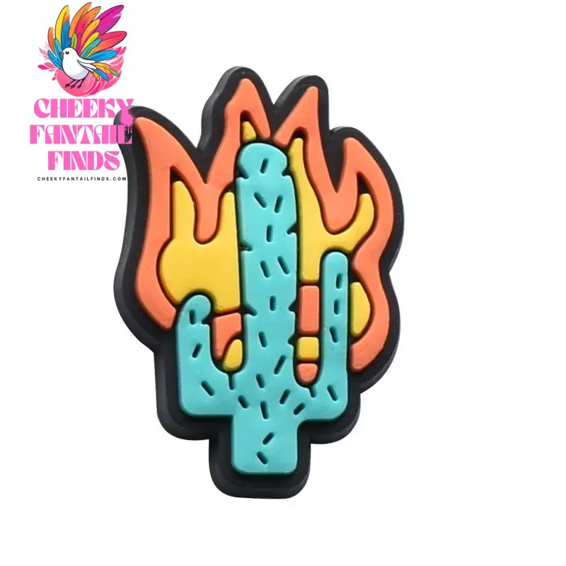 1pcs Shoe Charms Singer PVC Cactus Smiling Designer Garden Shoe Accessories Decoration for Clog Sandal Wristbands Kids Gift Cheeky Fantail Finds
