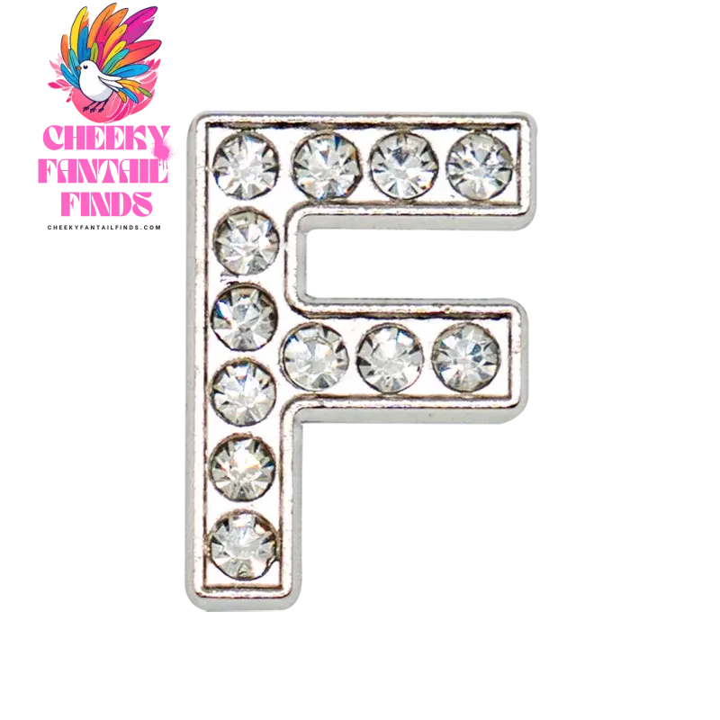 1pcs Silvery Letters Luxury Shoe Charms Alphabet Shoe Decorations Pins for Garden Sandals Women Girls Bling Favor Gifts - Cheeky Fantail Finds