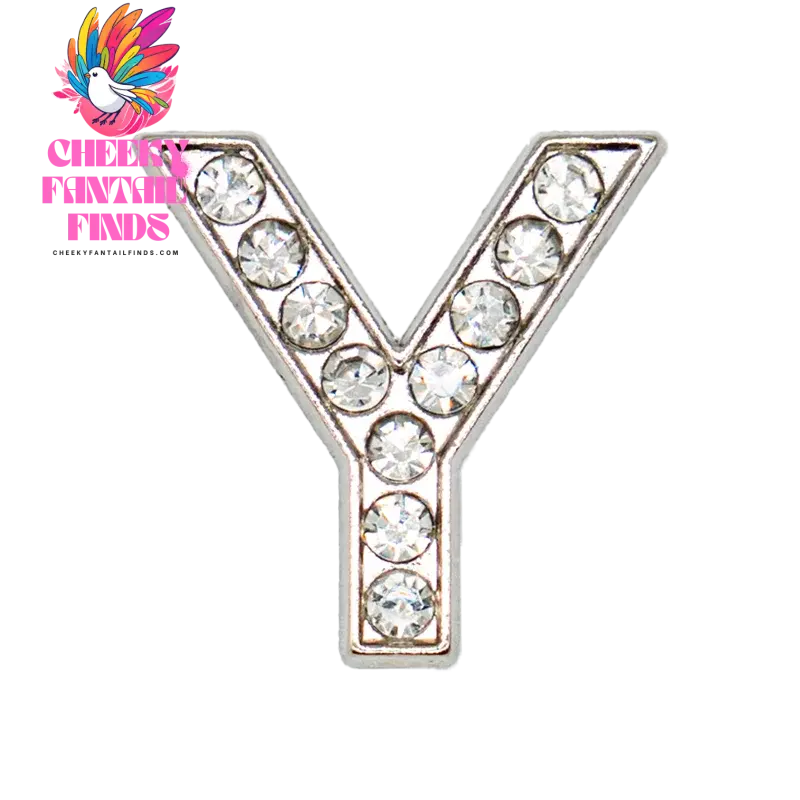 1pcs Silvery Letters Luxury Shoe Charms Alphabet Shoe Decorations Pins for Garden Sandals Women Girls Bling Favor Gifts - Cheeky Fantail Finds