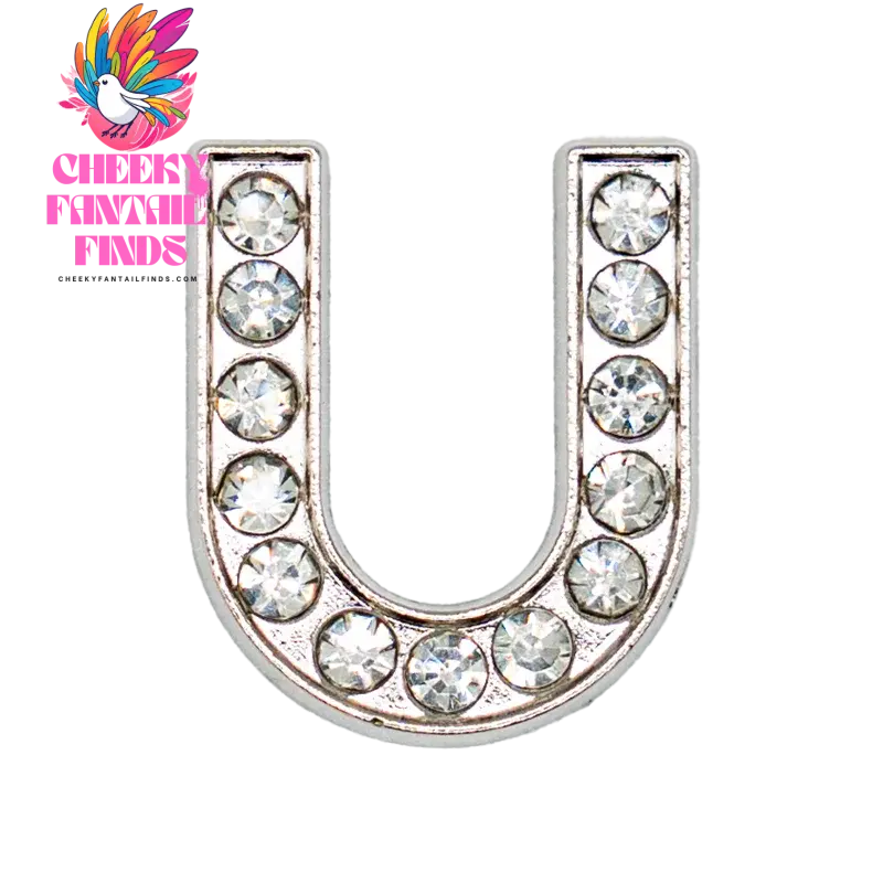 1pcs Silvery Letters Luxury Shoe Charms Alphabet Shoe Decorations Pins for Garden Sandals Women Girls Bling Favor Gifts - Cheeky Fantail Finds