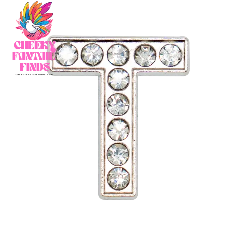 1pcs Silvery Letters Luxury Shoe Charms Alphabet Shoe Decorations Pins for Garden Sandals Women Girls Bling Favor Gifts - Cheeky Fantail Finds