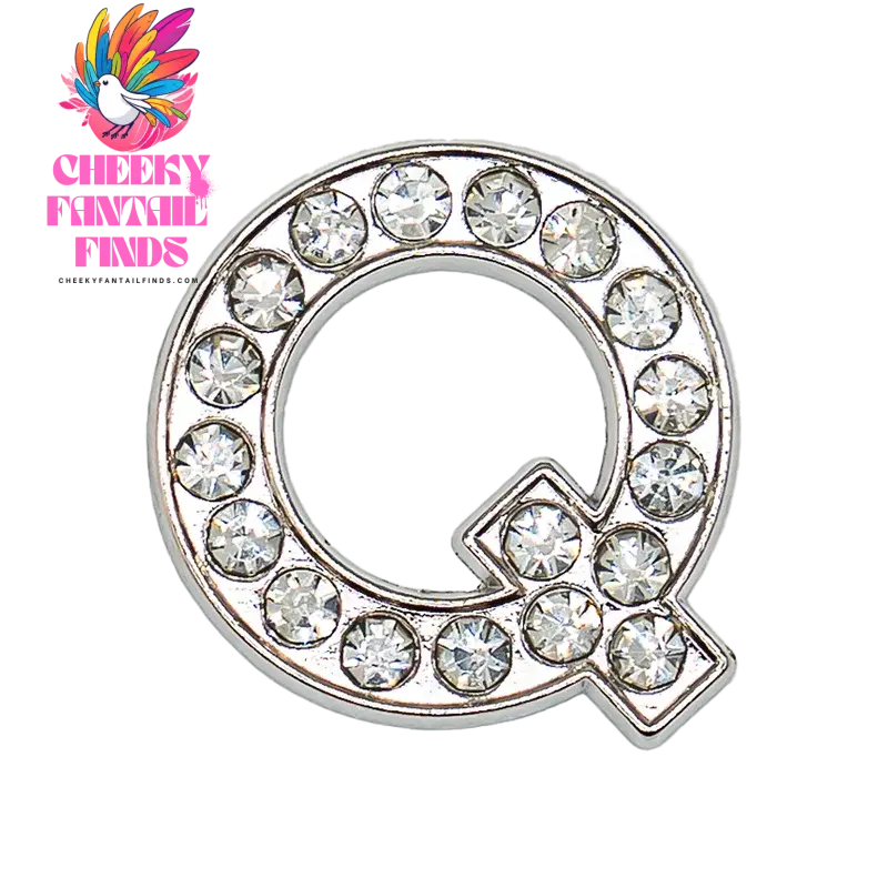 1pcs Silvery Letters Luxury Shoe Charms Alphabet Shoe Decorations Pins for Garden Sandals Women Girls Bling Favor Gifts - Cheeky Fantail Finds