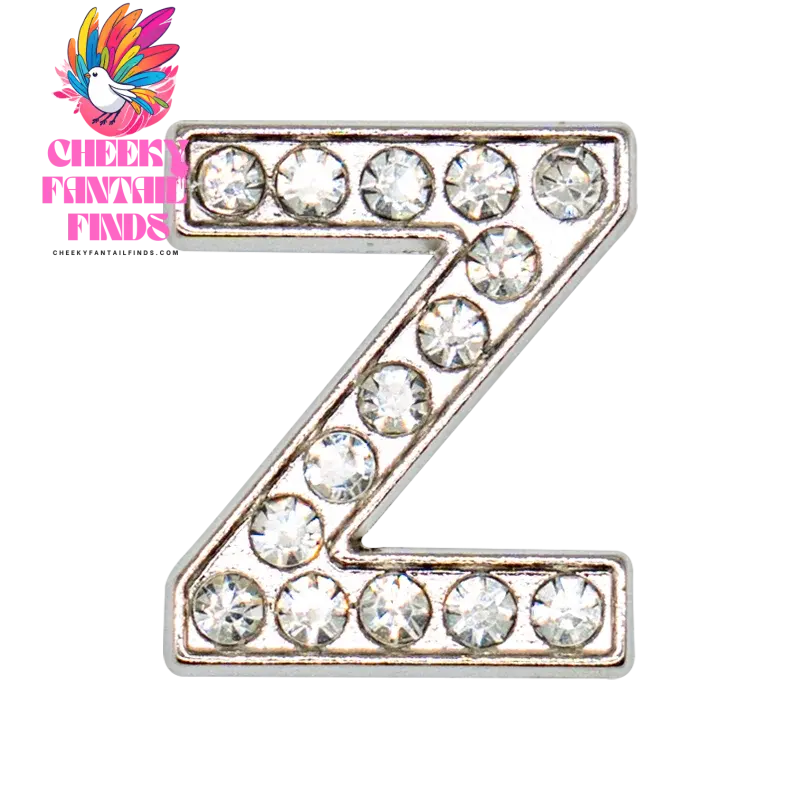 1pcs Silvery Letters Luxury Shoe Charms Alphabet Shoe Decorations Pins for Garden Sandals Women Girls Bling Favor Gifts - Cheeky Fantail Finds
