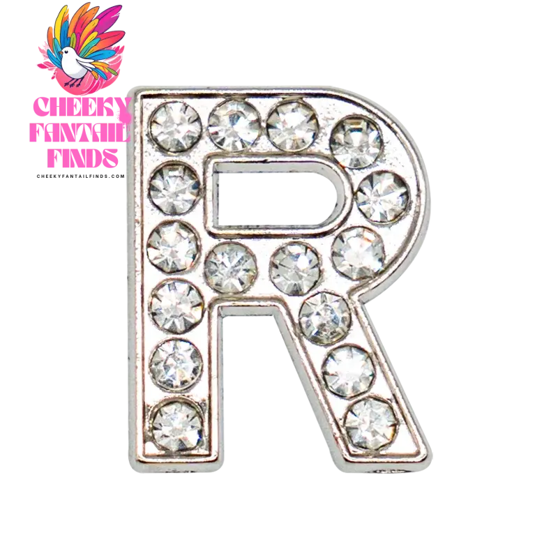 1pcs Silvery Letters Luxury Shoe Charms Alphabet Shoe Decorations Pins for Garden Sandals Women Girls Bling Favor Gifts - Cheeky Fantail Finds