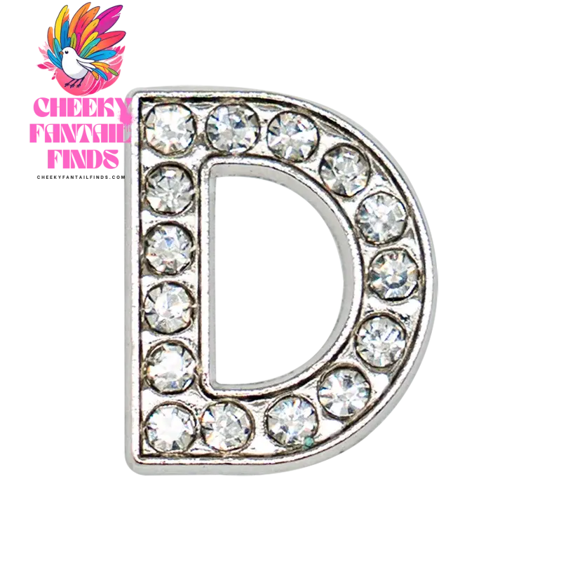 1pcs Silvery Letters Luxury Shoe Charms Alphabet Shoe Decorations Pins for Garden Sandals Women Girls Bling Favor Gifts - Cheeky Fantail Finds