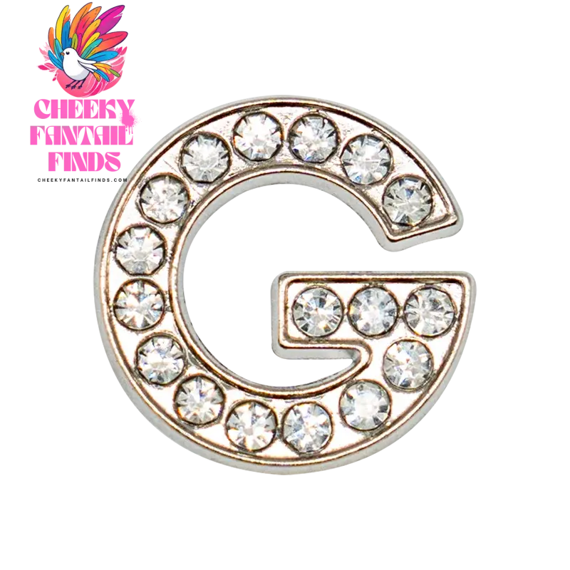 1pcs Silvery Letters Luxury Shoe Charms Alphabet Shoe Decorations Pins for Garden Sandals Women Girls Bling Favor Gifts - Cheeky Fantail Finds