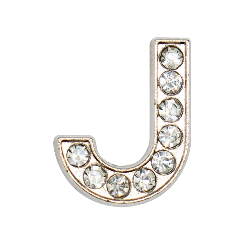 1pcs Silvery Letters Luxury Shoe Charms Alphabet Shoe Decorations Pins for Garden Sandals Women Girls Bling Favor Gifts - Cheeky Fantail Finds