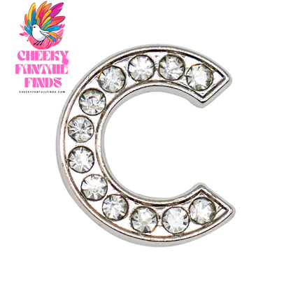 1pcs Silvery Letters Luxury Shoe Charms Alphabet Shoe Decorations Pins for Garden Sandals Women Girls Bling Favor Gifts - Cheeky Fantail Finds