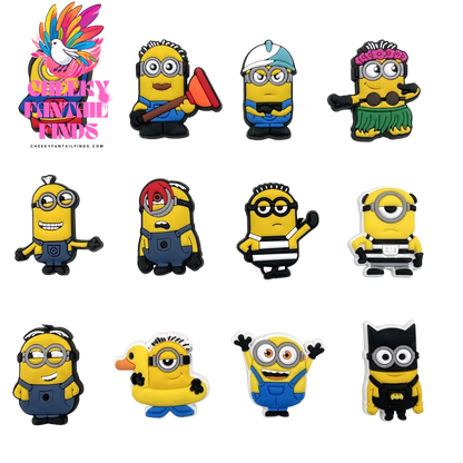 1pcs Yellow people series shoe Charms clogs Aceessories for Sandals pins Decorate girls kid Gifts Cheeky Fantail Finds