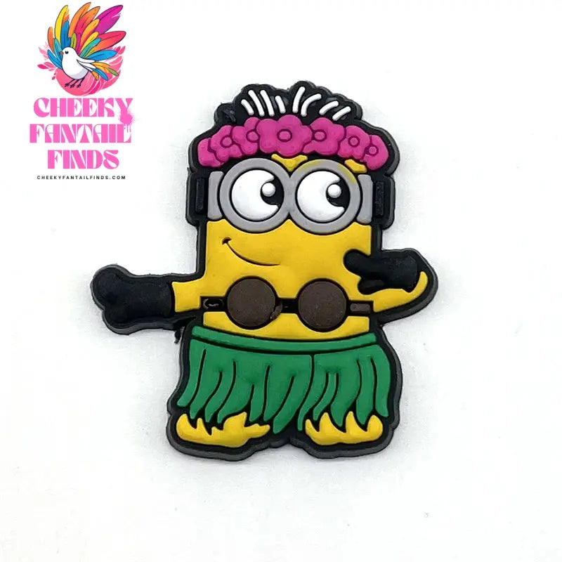 1pcs Yellow people series shoe Charms clogs Aceessories for Sandals pins Decorate girls kid Gifts Cheeky Fantail Finds