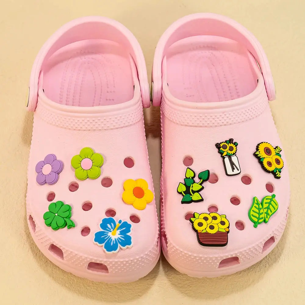 1set PVC Various Shoe Charms Animal Plant Sandals Accessories Cowboy Shoe Decorations Pins for Men Women Boy Girl Clog Buckles - Cheeky Fantail Finds