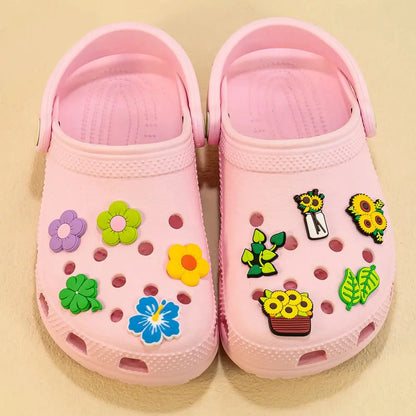 1set PVC Various Shoe Charms Animal Plant Sandals Accessories Cowboy Shoe Decorations Pins for Men Women Boy Girl Clog Buckles - Cheeky Fantail Finds
