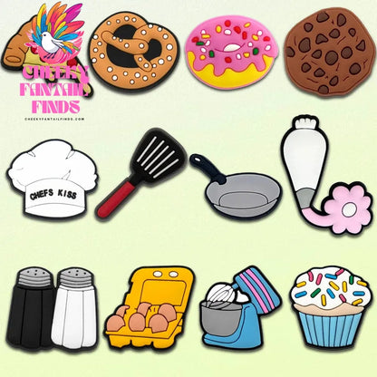 1set PVC Various Shoe Charms Animal Plant Sandals Accessories Cowboy Shoe Decorations Pins for Men Women Boy Girl Clog Buckles - Cheeky Fantail Finds