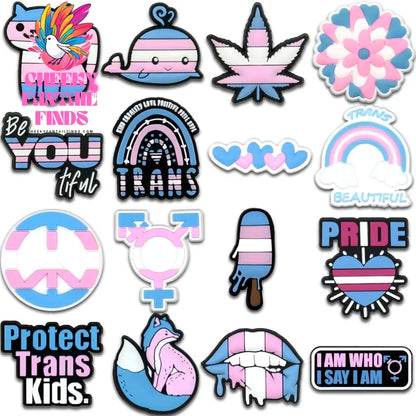 1set PVC Various Shoe Charms Animal Plant Sandals Accessories Cowboy Shoe Decorations Pins for Men Women Boy Girl Clog Buckles - Cheeky Fantail Finds