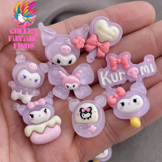 2-8Pcs Shoe Charm Abs  Cartoon Cute Detachable Diy Decorative Y2K Fashion Slip-On Footwear Accessories - Cheeky Fantail Finds