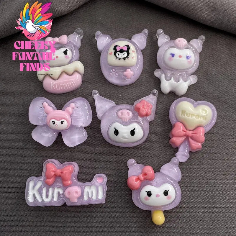 2-8Pcs Shoe Charm Abs  Cartoon Cute Detachable Diy Decorative Y2K Fashion Slip-On Footwear Accessories - Cheeky Fantail Finds