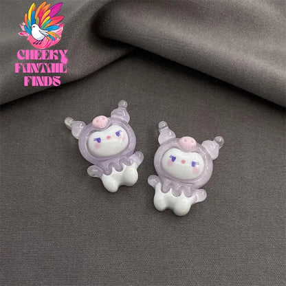 2-8Pcs Shoe Charm Abs  Cartoon Cute Detachable Diy Decorative Y2K Fashion Slip-On Footwear Accessories - Cheeky Fantail Finds