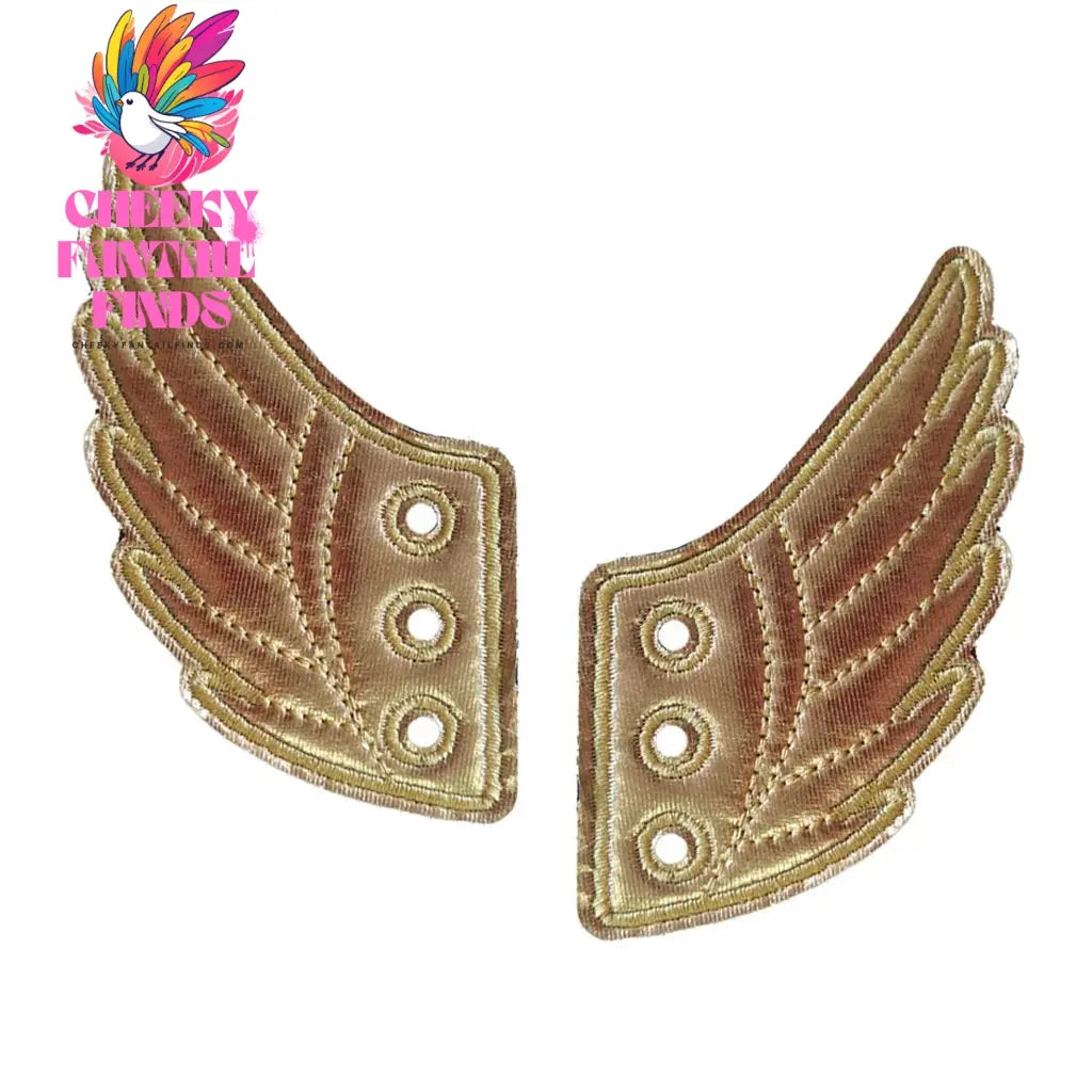 2 Pcs Women Mens Shoes Angel Wings Accessories Shiny Charm Wings for Sneakers Cheeky Fantail Finds
