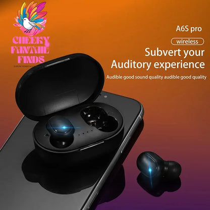 2023 A6S TWS Wireless Bluetooth Headphones Sport in Ear Earphone With Microphone Mini Pods Earbuds Noise Cancelling Headsets Cheeky Fantail Finds