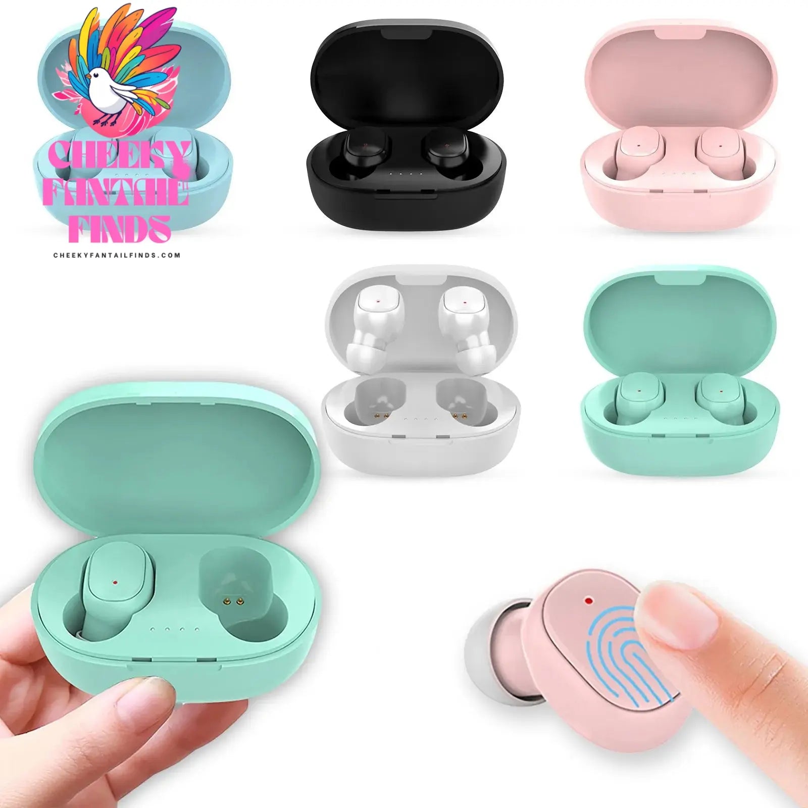2023 A6S TWS Wireless Bluetooth Headphones Sport in Ear Earphone With Microphone Mini Pods Earbuds Noise Cancelling Headsets Cheeky Fantail Finds