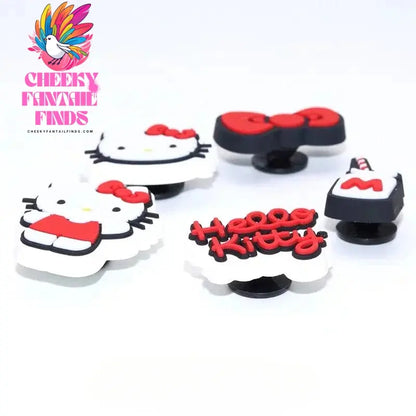 2024 New Kitty Shoe Buckle Accessories 3D DIY Shoe Flower Cartoon Detachable Decorative Buckle Cheeky Fantail Finds