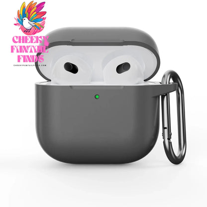 2024 Soft Silicone Earphone Case Suitable for Apple Airpods 4 Pro Pro 2 3 1&2 Solid Color Thickened Case Simple and Atmospheric Cheeky Fantail Finds