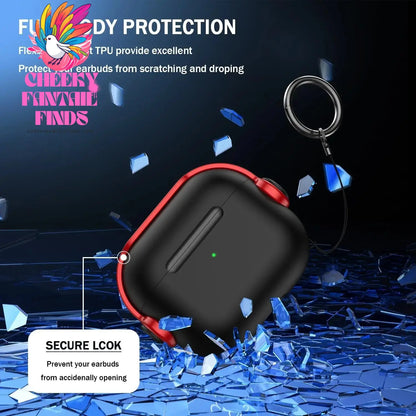 2025 New For Airpods 4 Generation Case with Secure Lock Music Earphone Protector Cover with Cleaning Kit For Apple AirPod 4 Case Cheeky Fantail Finds