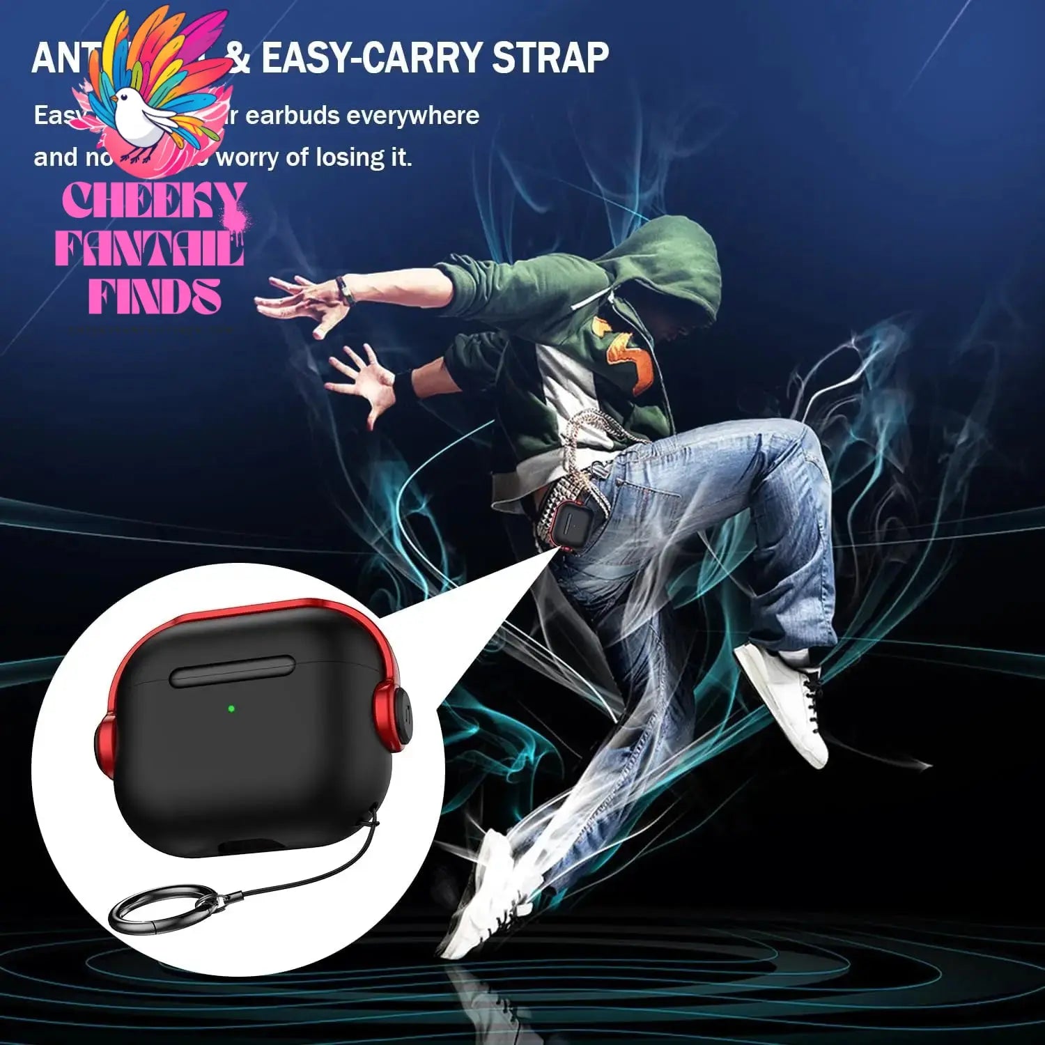 2025 New For Airpods 4 Generation Case with Secure Lock Music Earphone Protector Cover with Cleaning Kit For Apple AirPod 4 Case Cheeky Fantail Finds