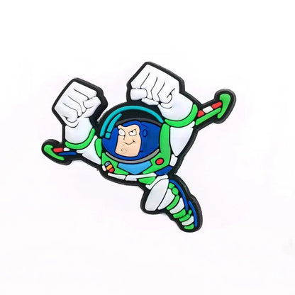 20PCS Cartoon Bath Lightyear Shoe Buckle Toy Story Shoe Decoration Shoes Charms Accessories Summer Sandals Clogs Cheeky Fantail Finds