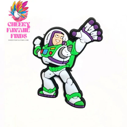 20PCS Cartoon Bath Lightyear Shoe Buckle Toy Story Shoe Decoration Shoes Charms Accessories Summer Sandals Clogs Cheeky Fantail Finds