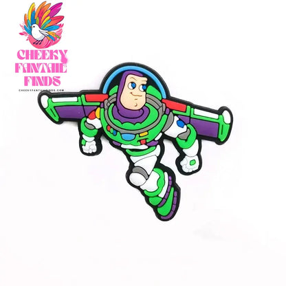 20PCS Cartoon Bath Lightyear Shoe Buckle Toy Story Shoe Decoration Shoes Charms Accessories Summer Sandals Clogs Cheeky Fantail Finds