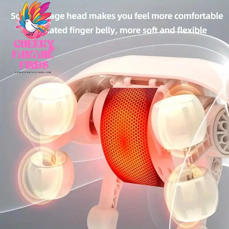 20W Neck And Shoulder Massager Wireless Shoulder And Back Kneading Massage Shawl Trapezius Neck Cervical masajeador Cheeky Fantail Finds