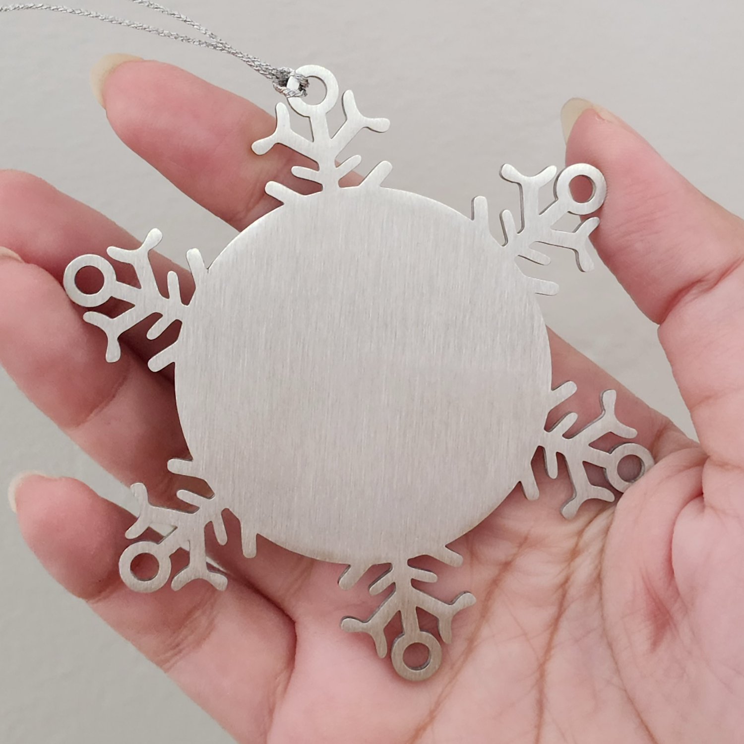 Whippet Dog Dad Snowflake Ornament Gifts from Friends, Whippet Dog Christmas Unique Present for Men, Funny Quote I Just Want To Be A Stay At Home Whippet Dad - Image 4
