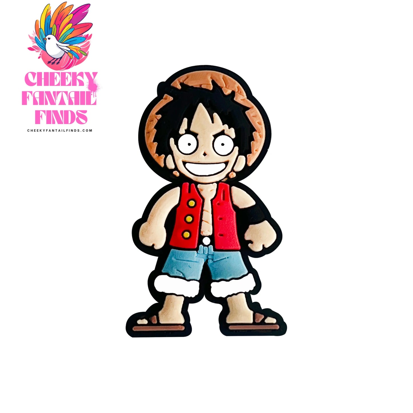 20pcs Cartoon One Piece Luffy Shoe Buckle Charms Fashion Boys Girls Sandals Shoes Decoration Fit Birthday Gift - Cheeky Fantail Finds