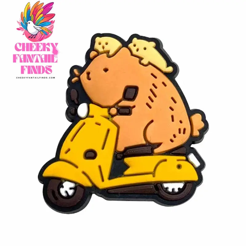 20pcs Cute Capybara Series Shoe Charms Set For Clogs Bogg Bag Bubble Slides Sandals, PVC Shoe Decorations Beach Bag Accessories Cheeky Fantail Finds