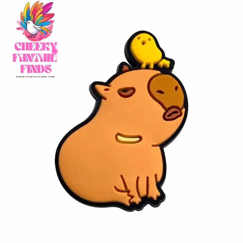 20pcs Cute Capybara Series Shoe Charms Set For Clogs Bogg Bag Bubble Slides Sandals, PVC Shoe Decorations Beach Bag Accessories Cheeky Fantail Finds
