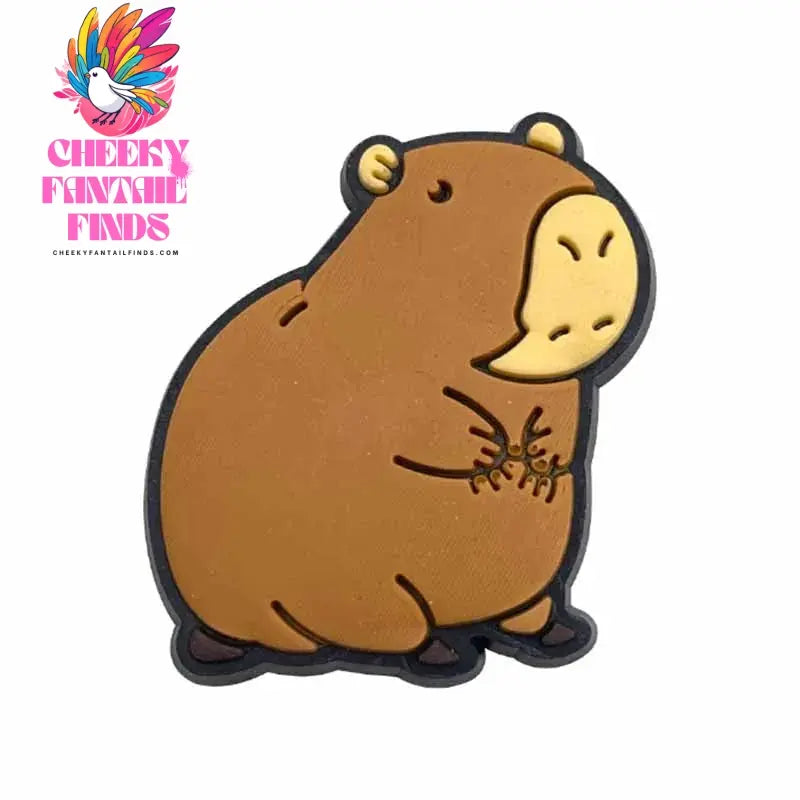 20pcs Cute Capybara Series Shoe Charms Set For Clogs Bogg Bag Bubble Slides Sandals, PVC Shoe Decorations Beach Bag Accessories Cheeky Fantail Finds