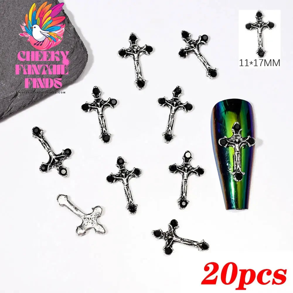 20pcs/bag 3D Cherry Nail Charms Red & Pink Cherry Nail Rhinestone Nail Gems Nail Glitter Stud Fruit Nail Slices for Nail Jewelry Cheeky Fantail Finds