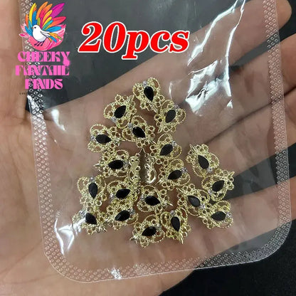 20pcs/bag 3D Cherry Nail Charms Red & Pink Cherry Nail Rhinestone Nail Gems Nail Glitter Stud Fruit Nail Slices for Nail Jewelry Cheeky Fantail Finds