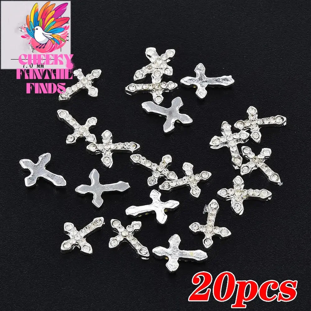 20pcs/bag 3D Cherry Nail Charms Red & Pink Cherry Nail Rhinestone Nail Gems Nail Glitter Stud Fruit Nail Slices for Nail Jewelry Cheeky Fantail Finds